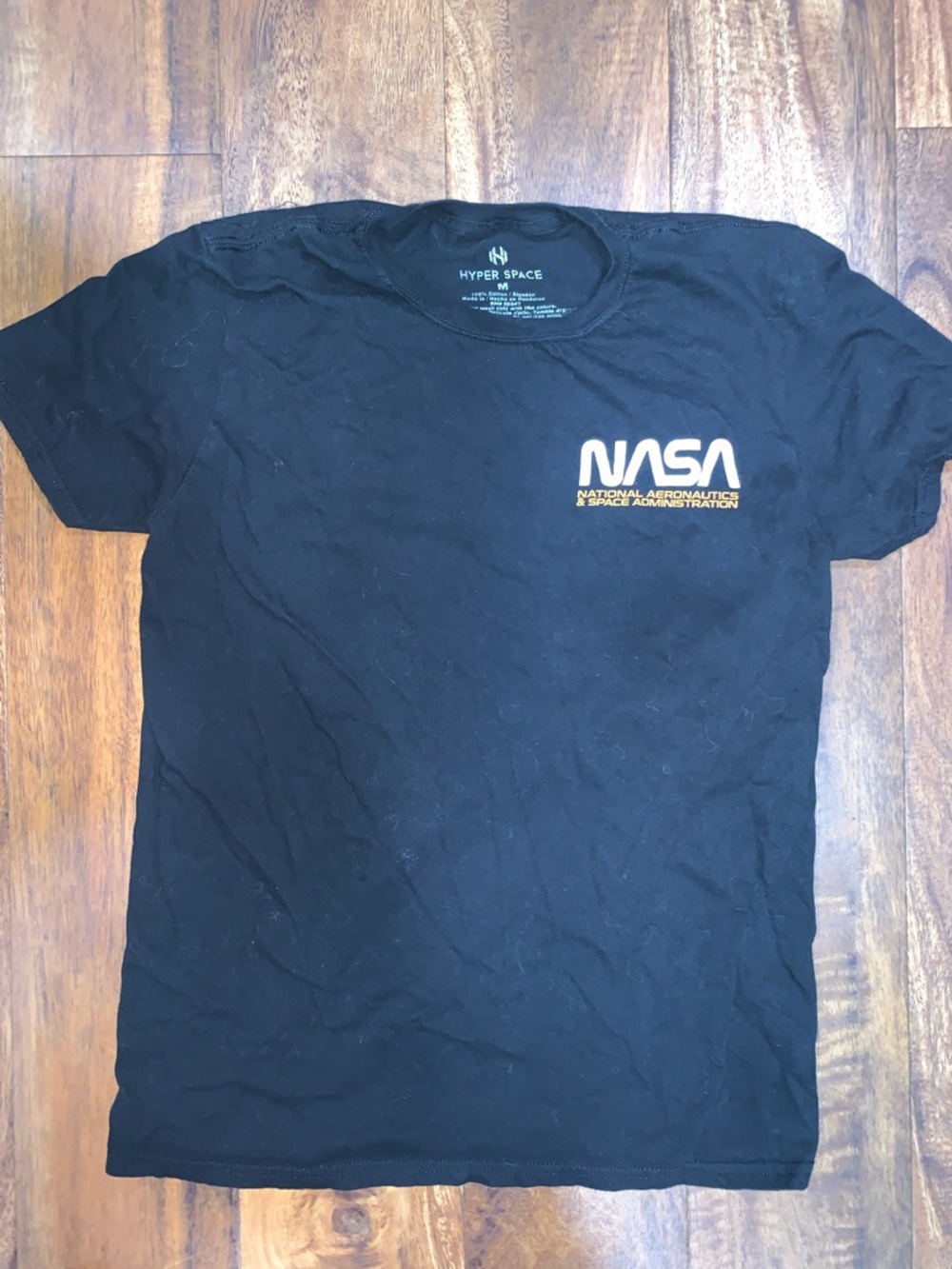 NASA Graphic Black Short Sleeve Tee by Hyper Space
